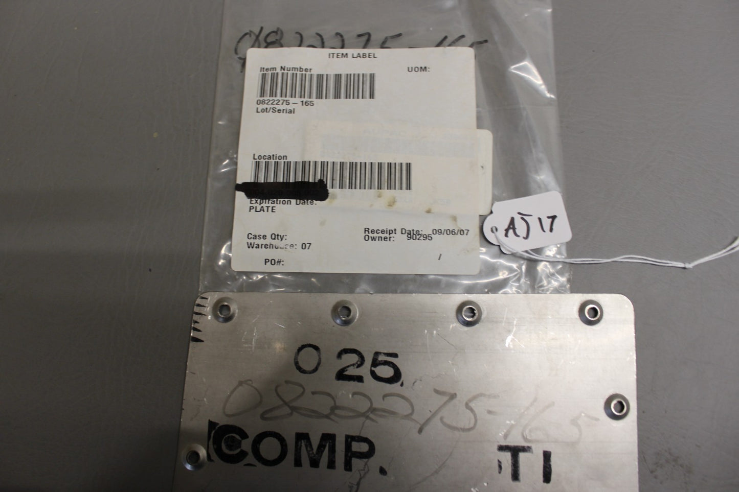 0822275-165 Cessna 340A Wing Inspection Plate LH