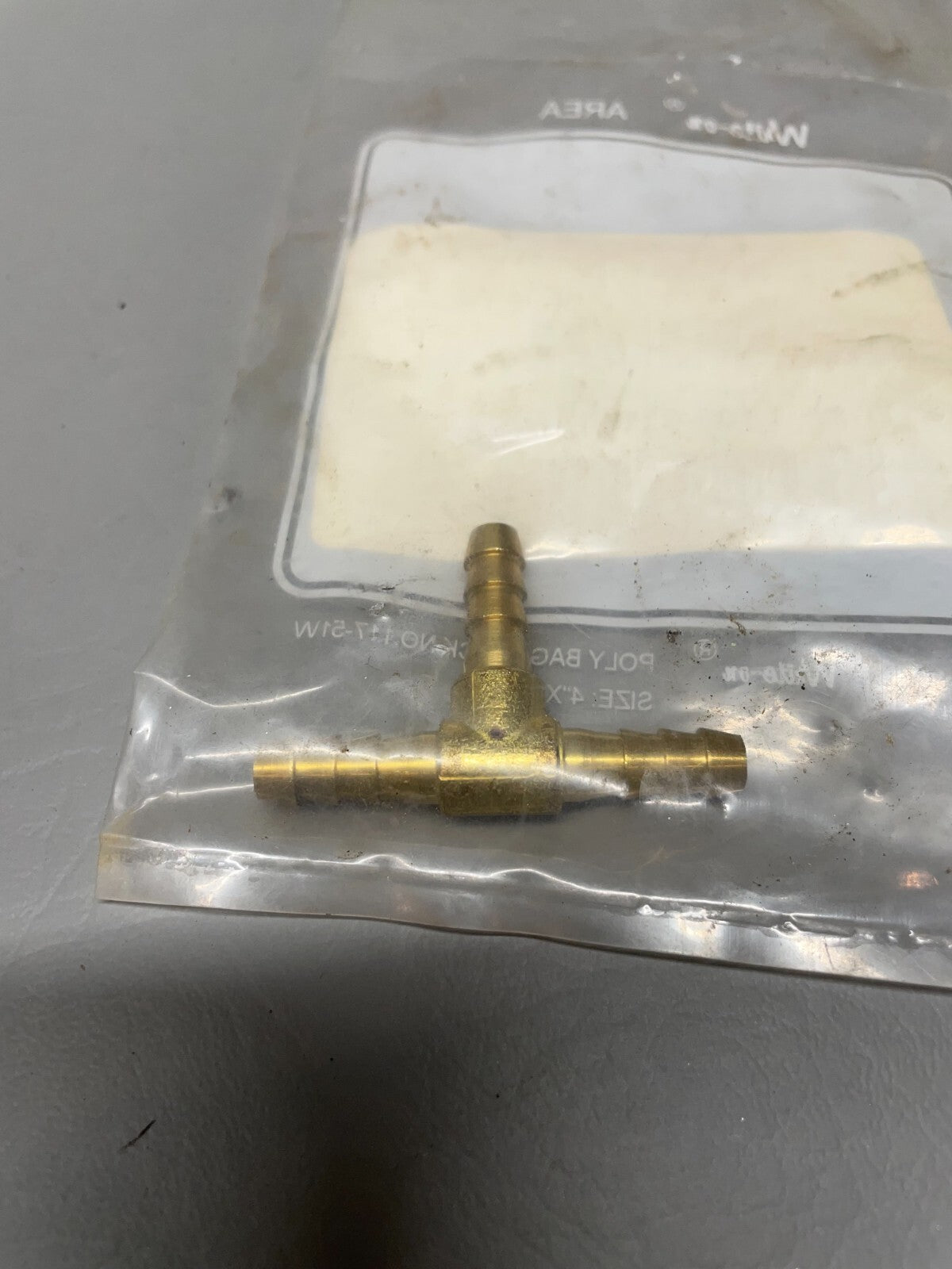 McMaster Carr Brass T Fitting P/N 91355K47
