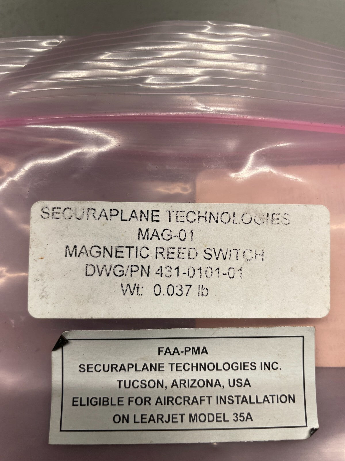 Magnetic Reed Switch P/N 431-0101-01 (NEW)