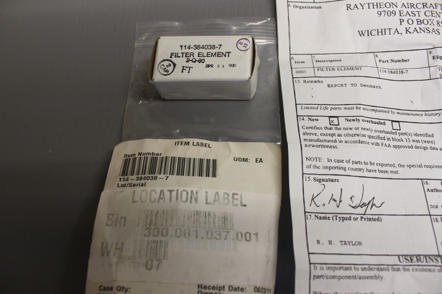 114-384038-7 Aircraft Filter Element