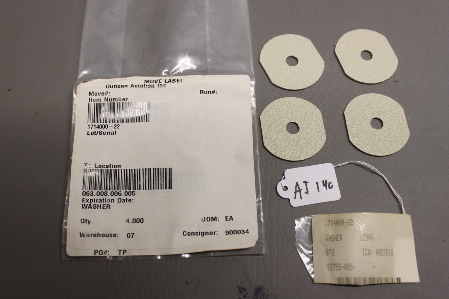 1714000-22 Cessna Seat Washer (4 Pack)