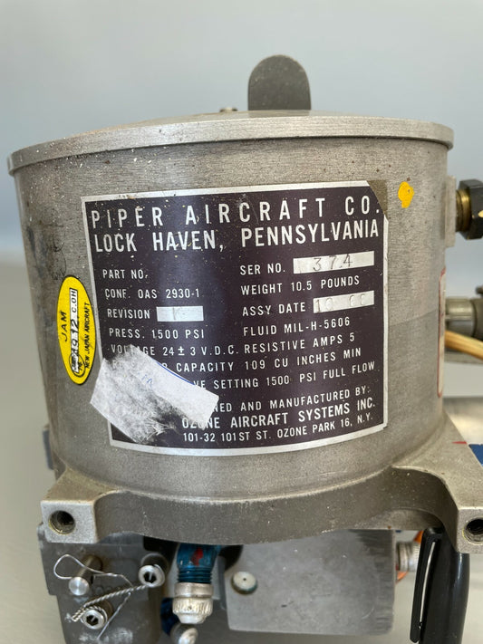 Piper Hydraulic Powerpack Assy P/N OAS2930-1