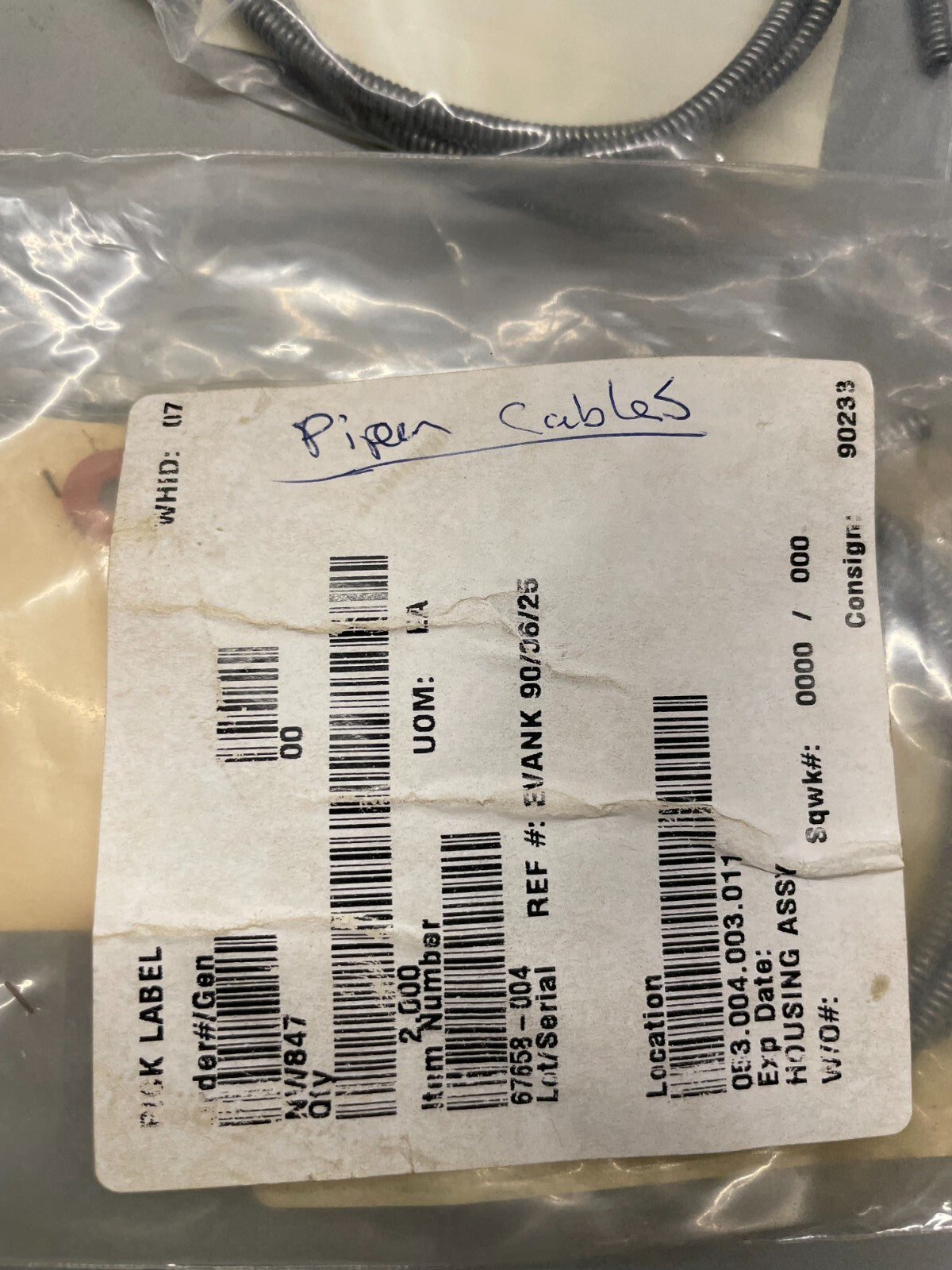 Piper Housing And Rod Cable Assy P/N 67658-004 (NEW)