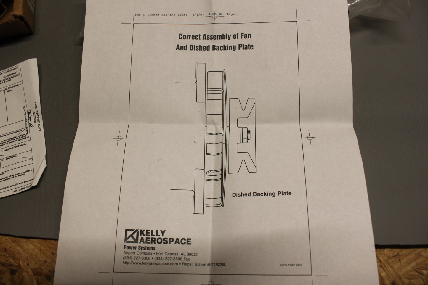 90-2241 Kelly Aerospace Fan Assembly (Alt P/N ALU-8521LS)