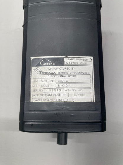 Cessna Directional Gyro P/N C661075-0106