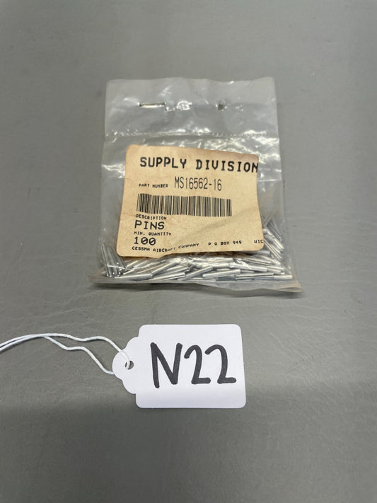 Cessna Pin 100 Ct P/N MS16562-16