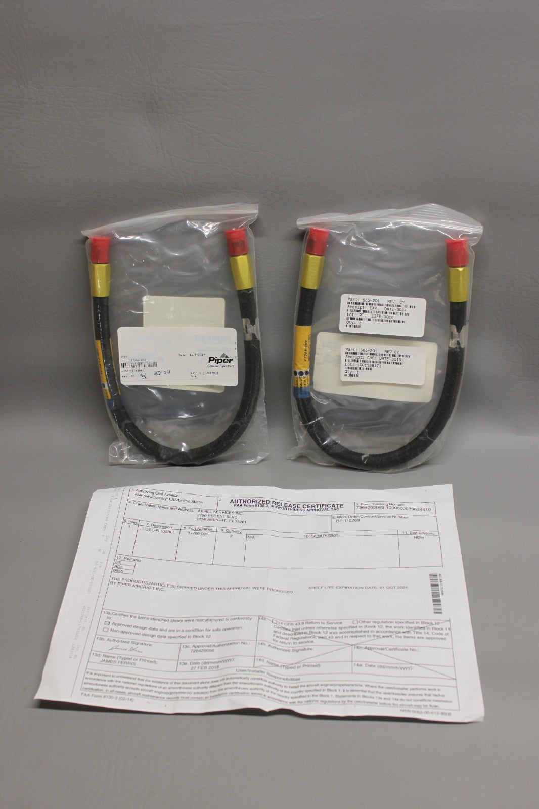 565-201 Piper Hose Assy with 8130