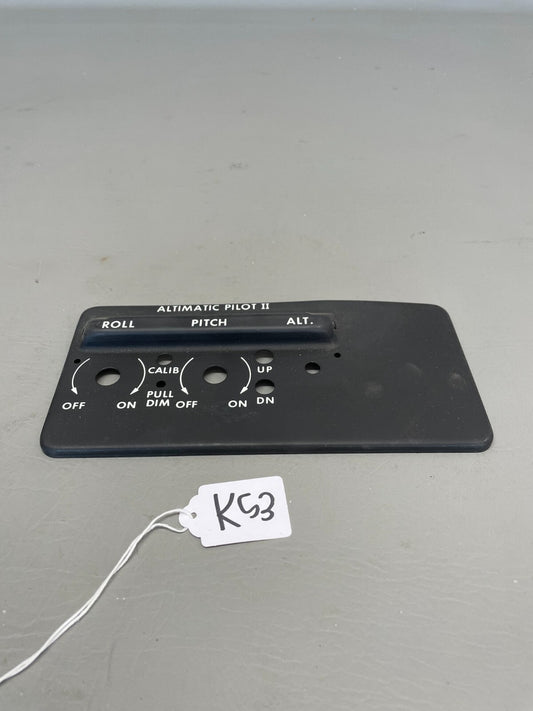 Piper Auto Pilot Control Cover Assy