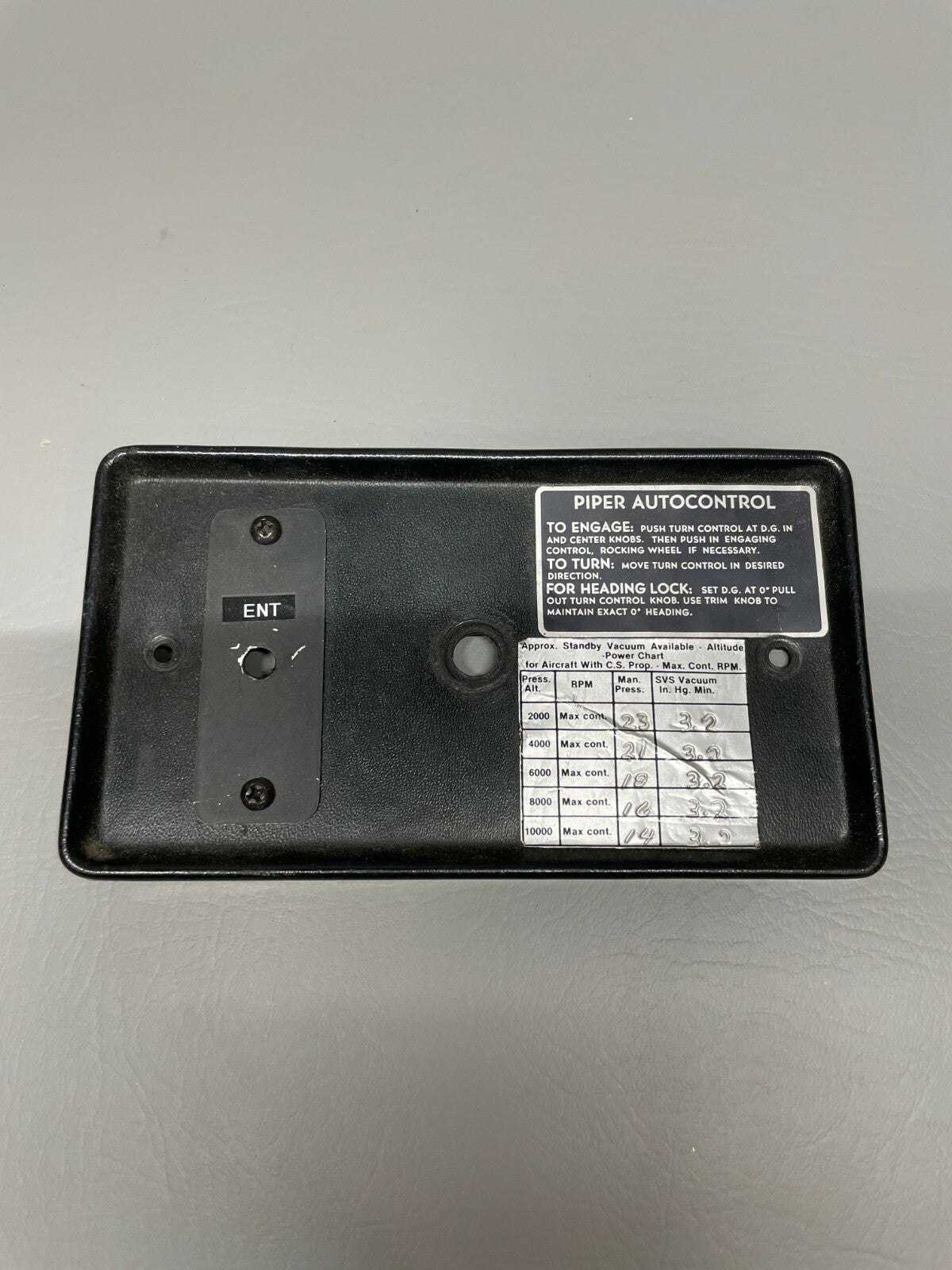 Piper Autopilot Cover Trim