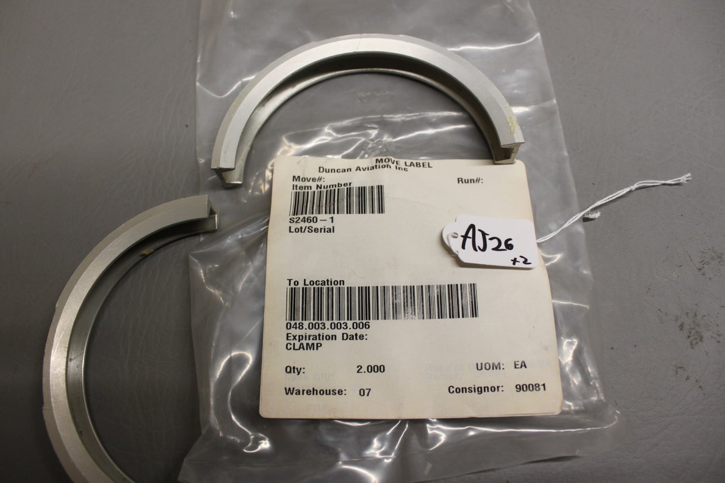 S2460-1 Aircraft Clamp