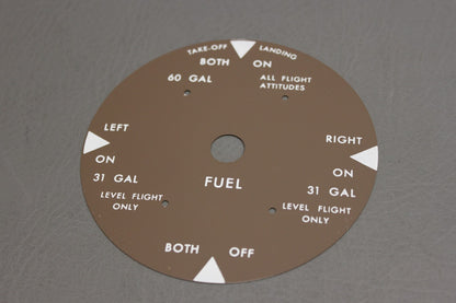 S1286-1 Cessna Fuel Selector Plate