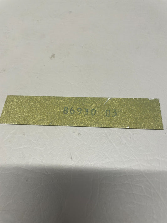 Piper Spacer P/N  86930-003