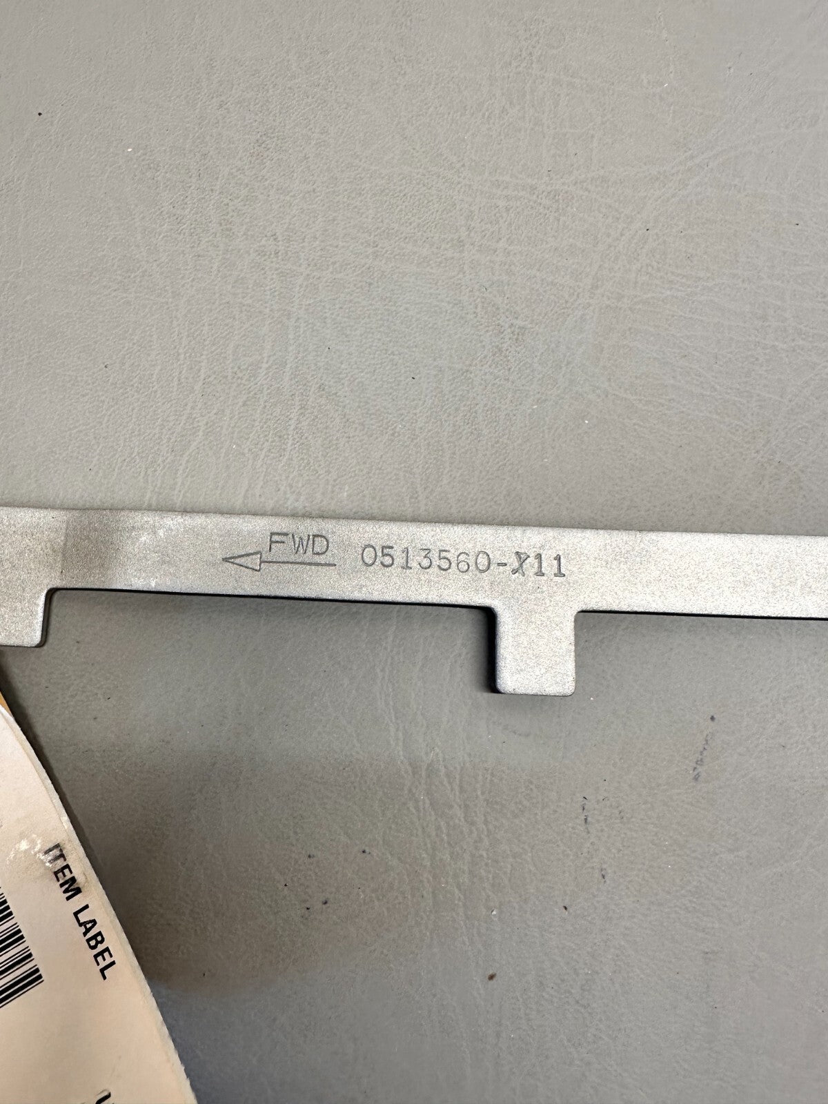 0513560-11 Cessna Seat Stop Plate