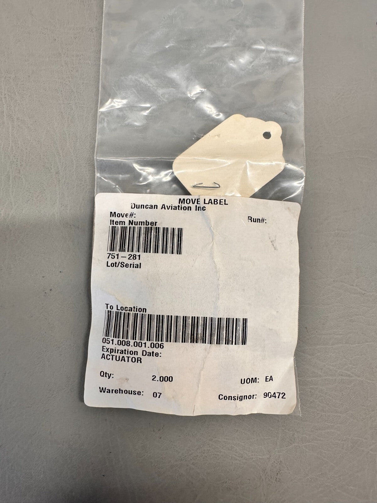 751-281 Piper Actuator (NEW)