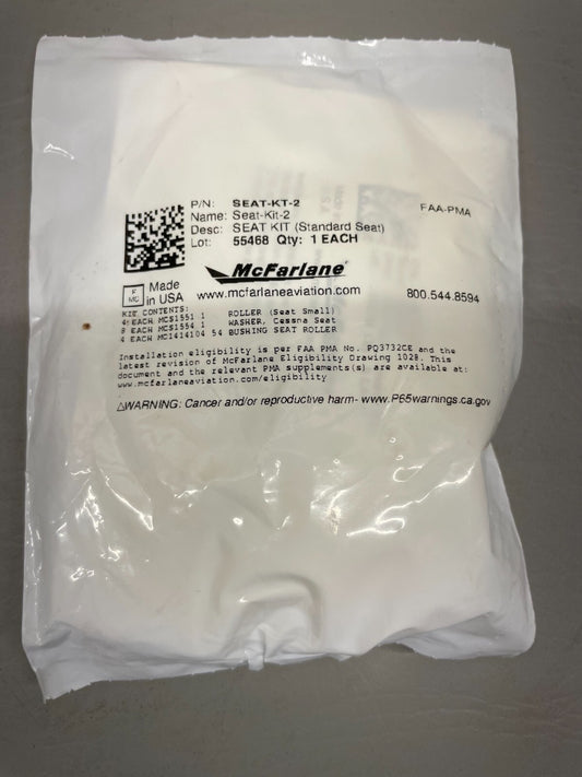 McFarlane Seat Kit P/n SEAT-KT-2 Cessna Seat Hardware Kit