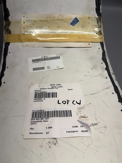 0752018-8 Cessna 185 Carb Air Duct Assy (Boot P/N 0750192-3, 0750192-703) NEW