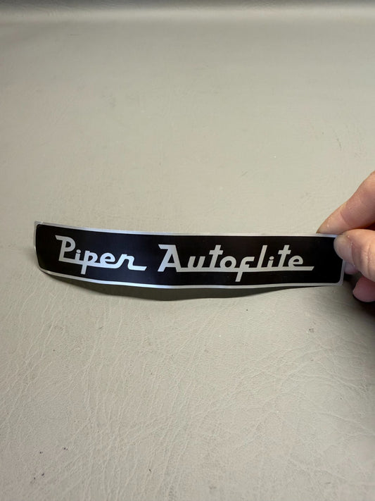 Piper Autoflite Placard P/N 68821-000