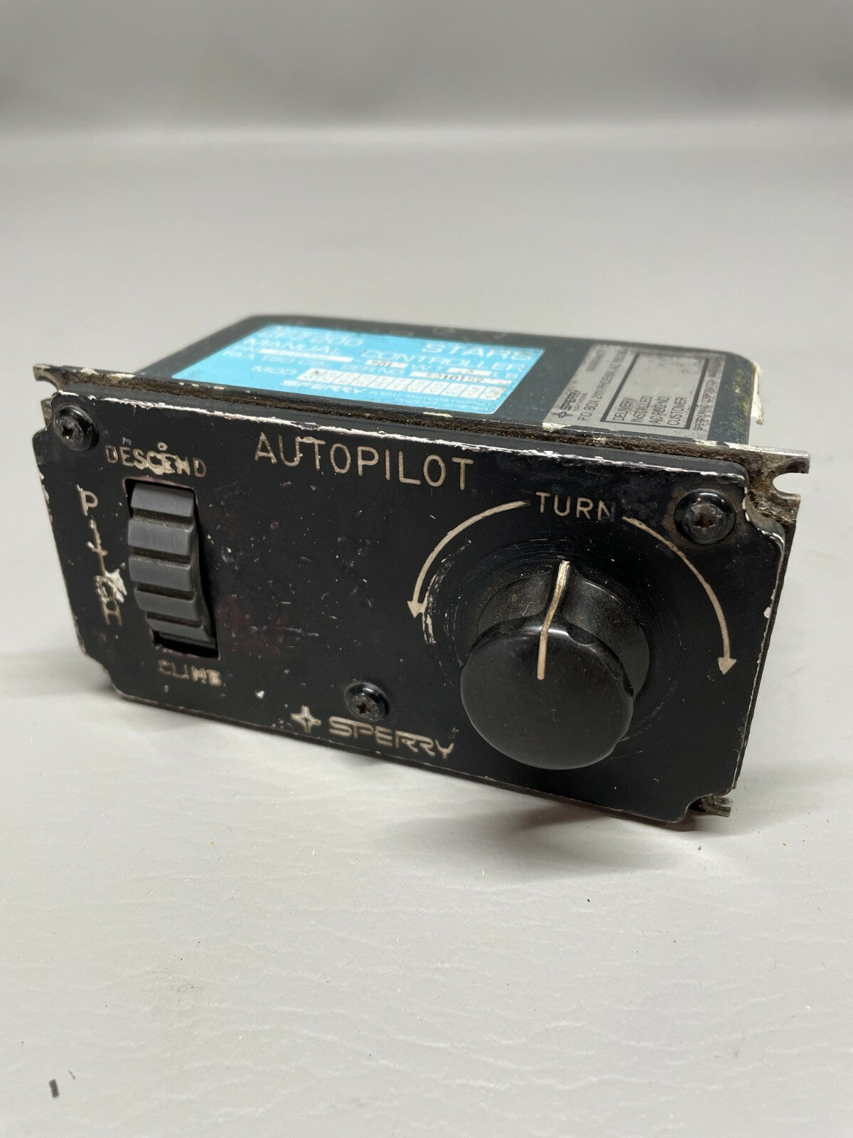 Sperry Autopilot Manual Controller SPZ200 P/N 4011049-901 