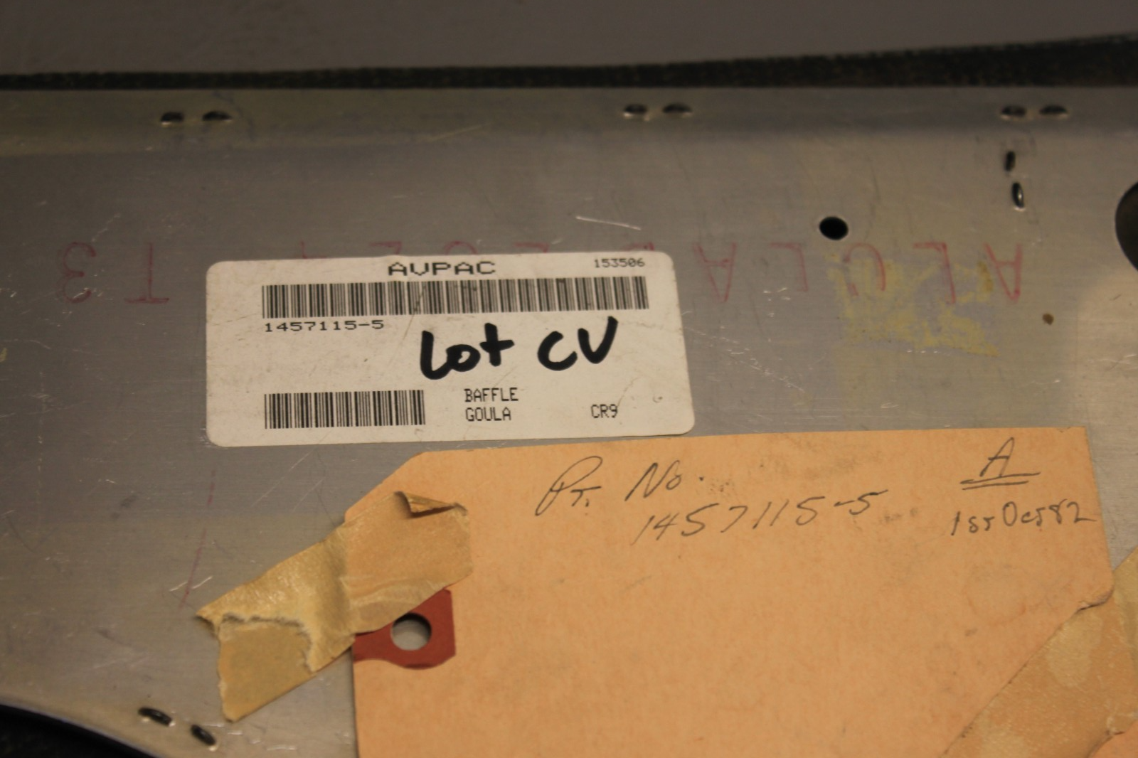 1457115-5 Cessna Baffle Assembly