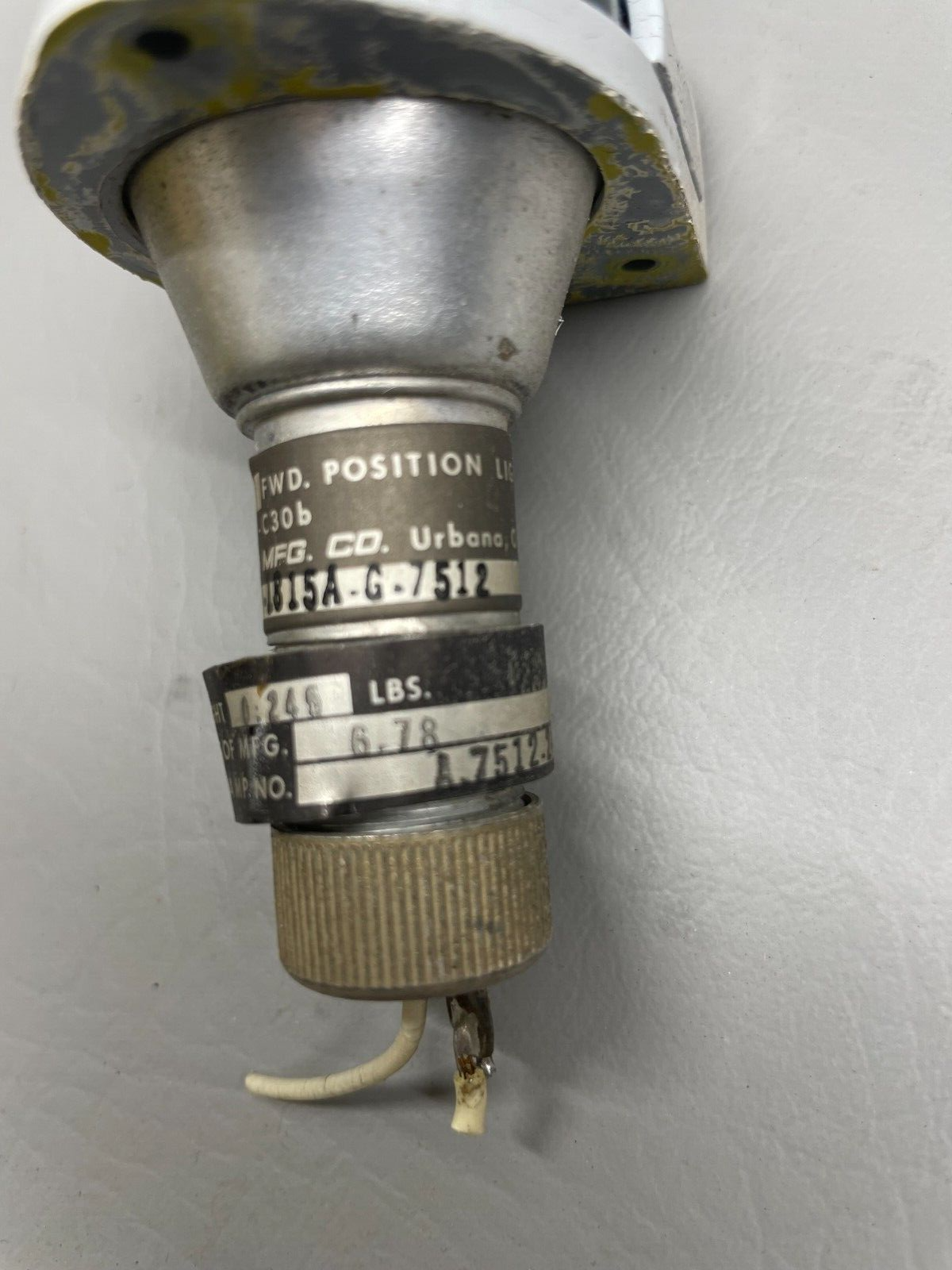 Cessna Position Light Assy P/N A-1815A-G-7512