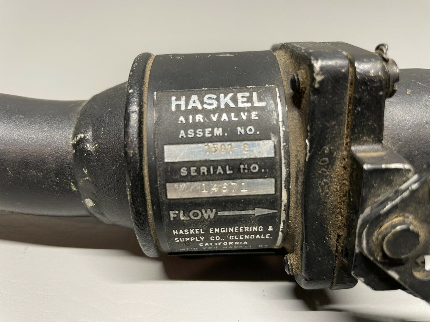 Haskel Air Valve P/N 1501-C