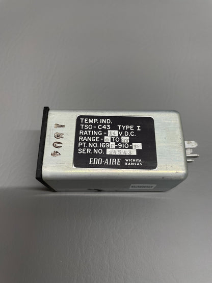 Overhauled Edo Aire Cylinder Temp Indicator P/N 169E-910-12