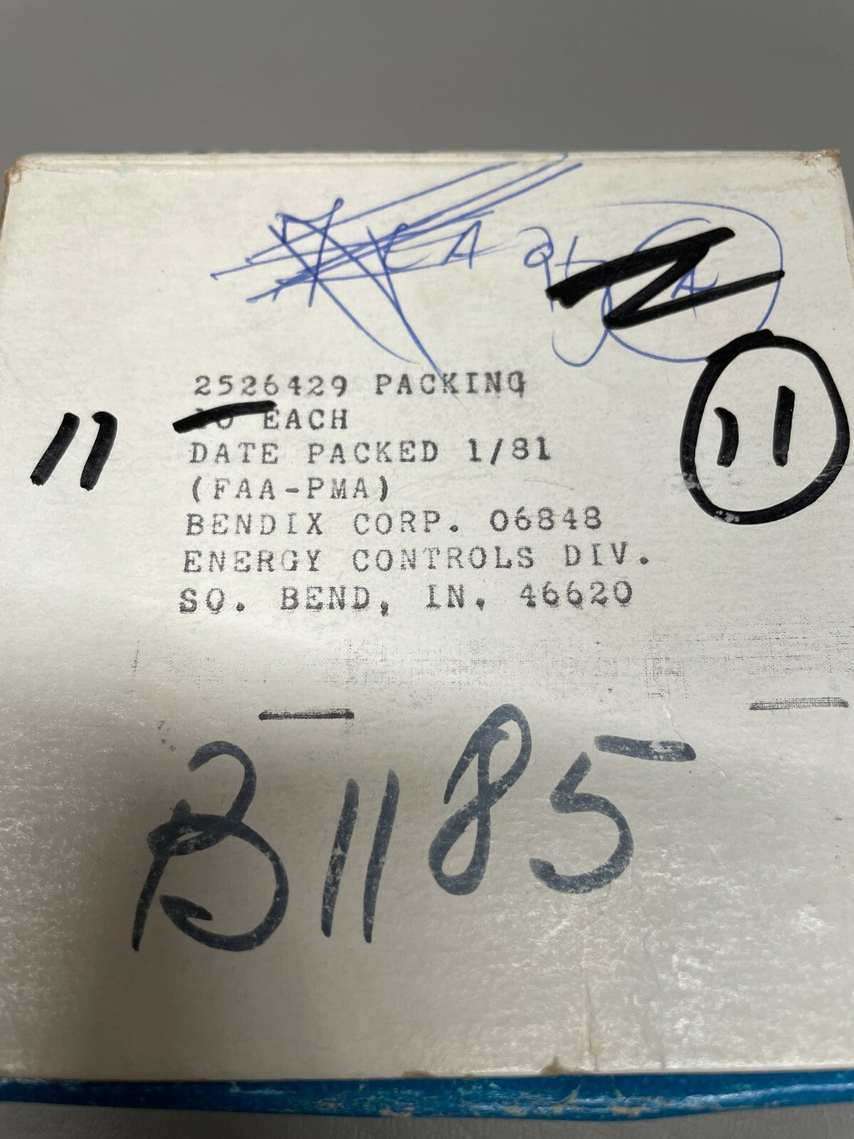 Bendix Fuel Injection Packing P/N 2526429 