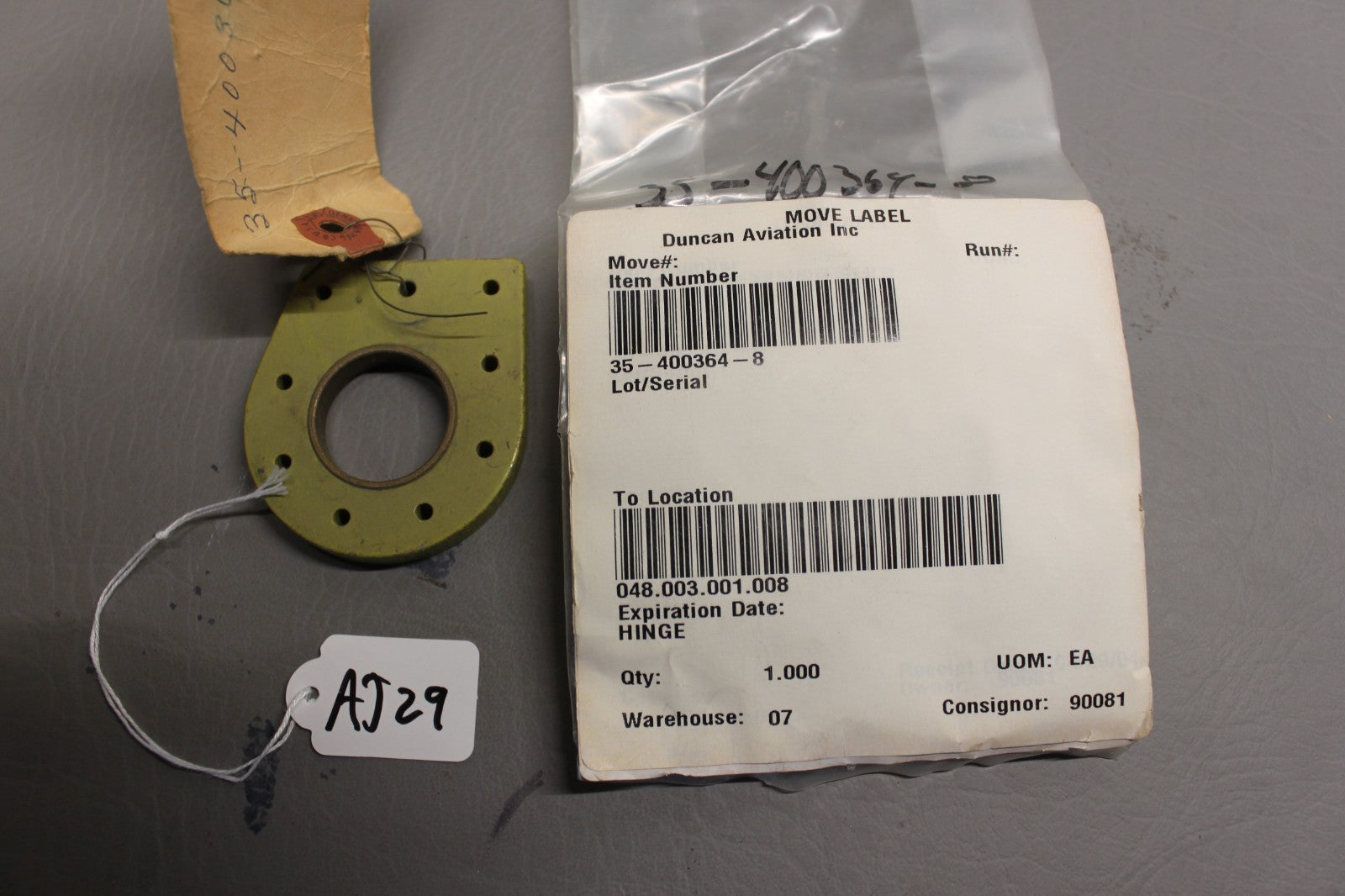 35-400364-8 Beechcraft B58 Baron Rudder Pedal Bar Outboard Support