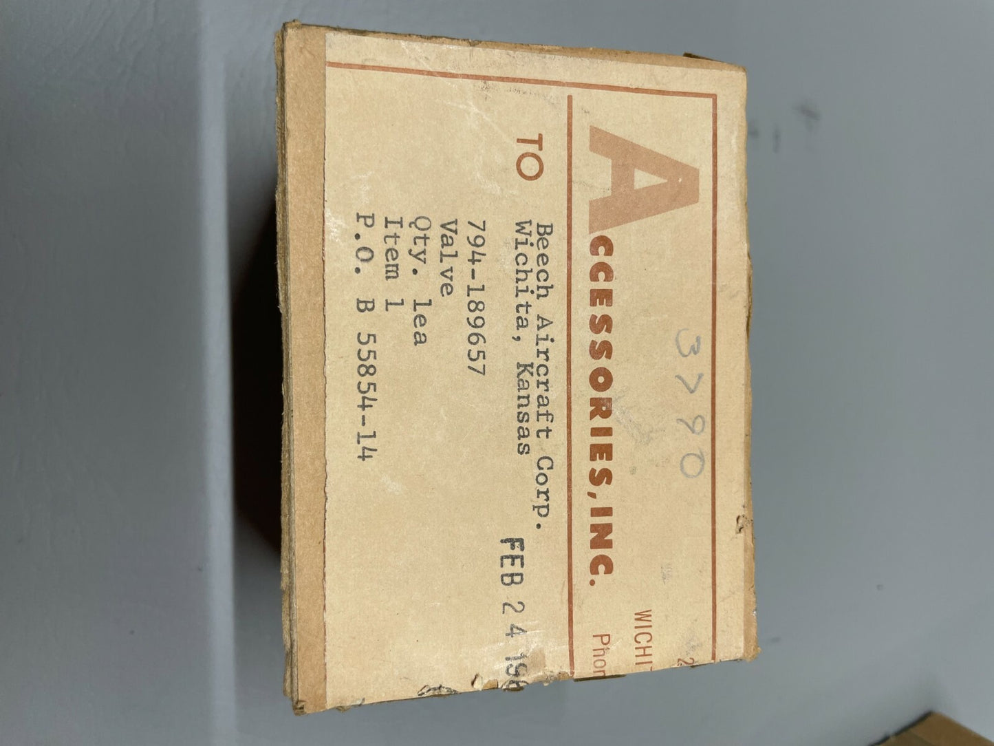 Beechcraft Anti-Ice Valve P/N 794-189657