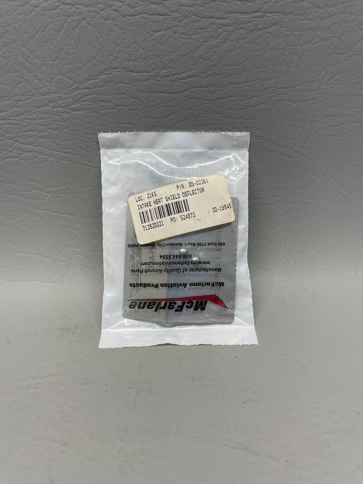 Intake Heat Shield Detector P/N 05-02361