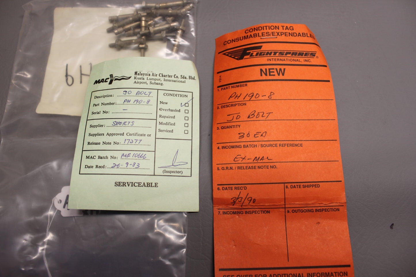 PH190-8 Aircraft Bolt (Lot of 14)