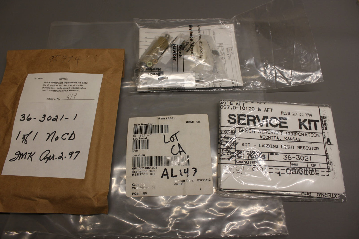 36-3021-1 Beech Landing Light Resistor Kit