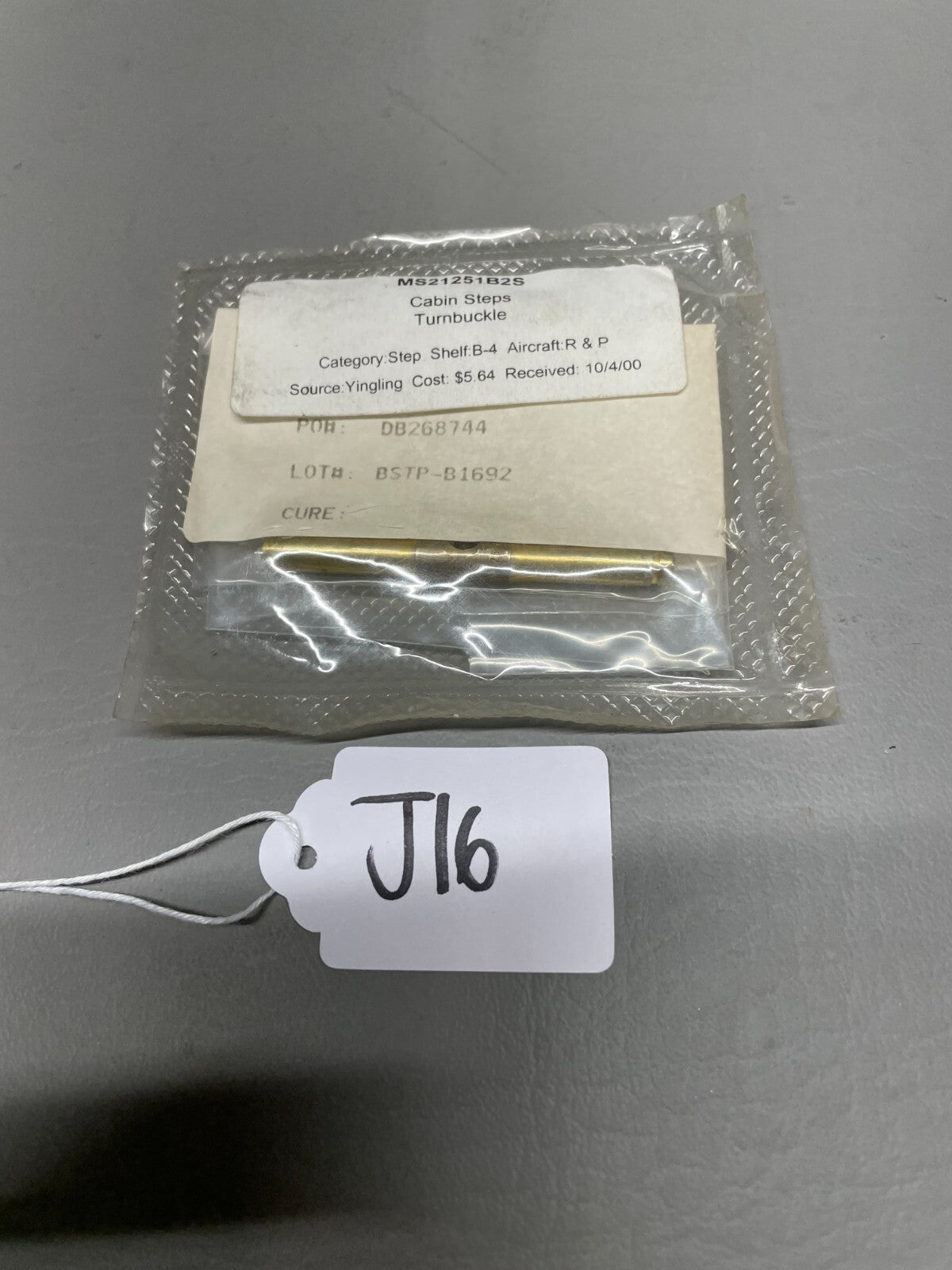 Aircraft Turnbuckle P/N MS21251-B2S