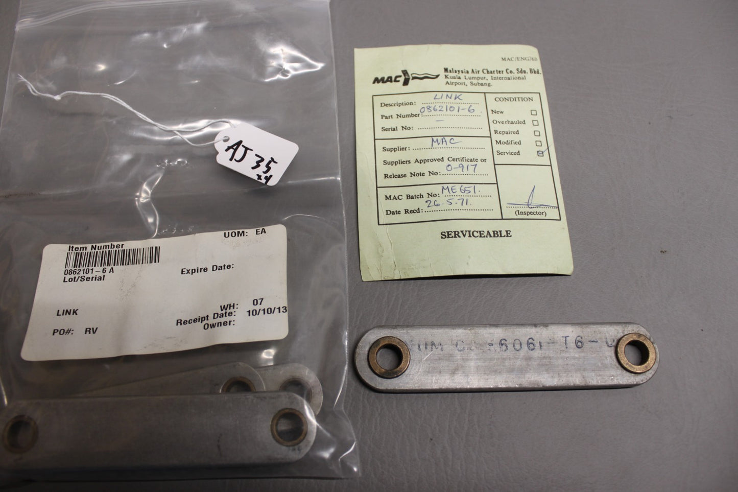 0862101-6 Cessna 421 Flap Scissor Link