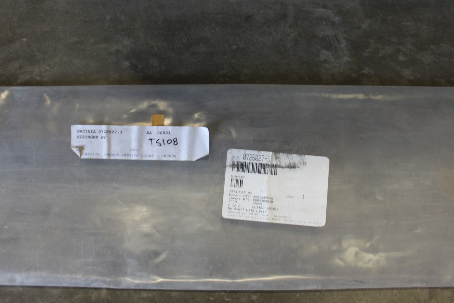 0726027-3 Cessna Stringer Assembly