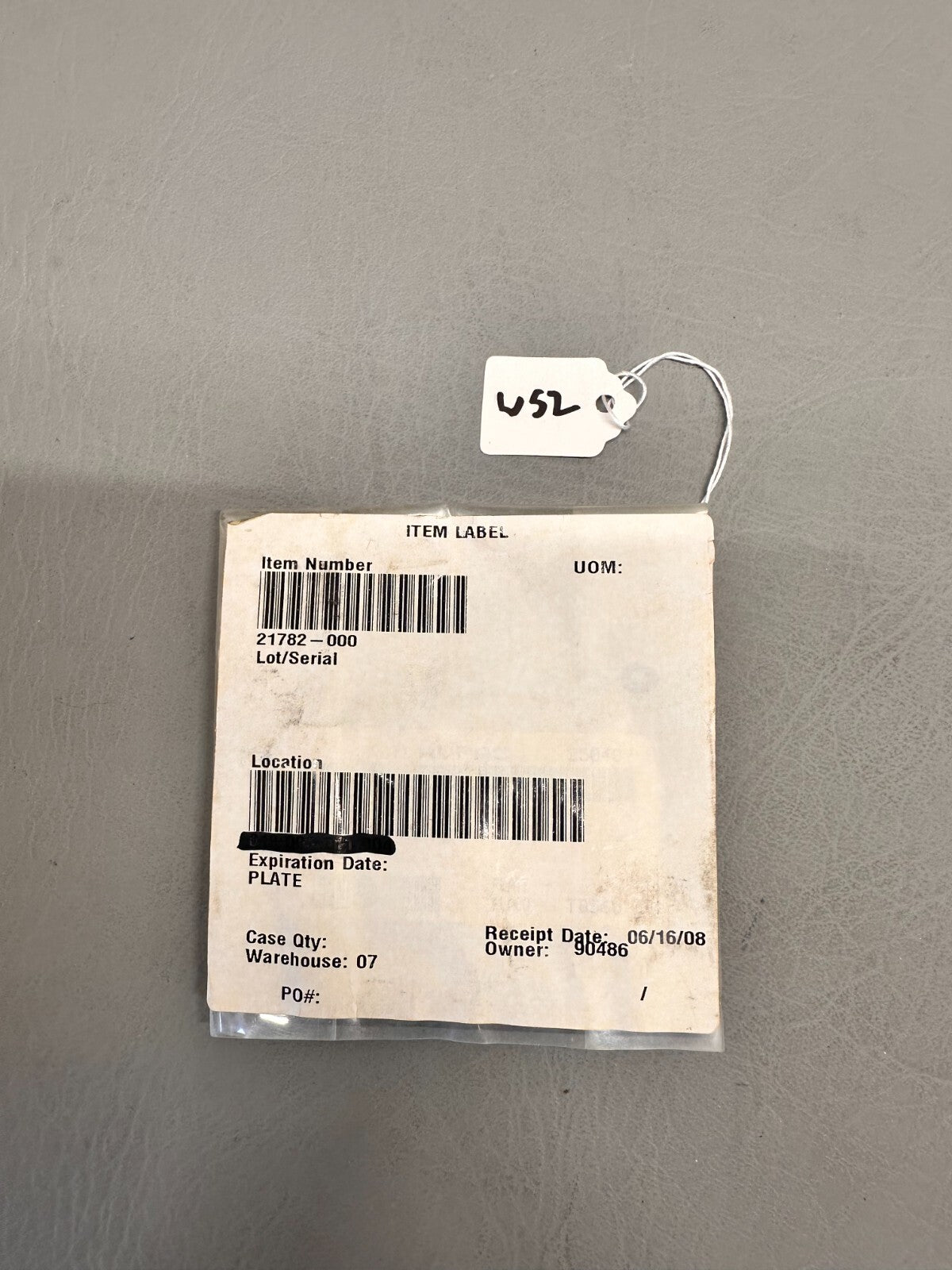 21782-000 Aircraft Plate