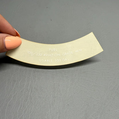 5026015-201 Cessna Fuel Placard