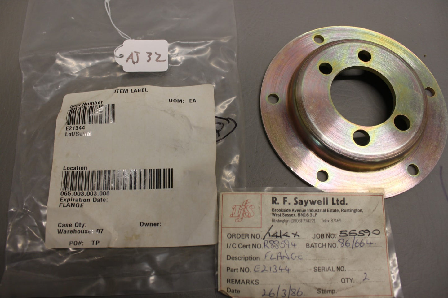 E21344 Aircraft Flange
