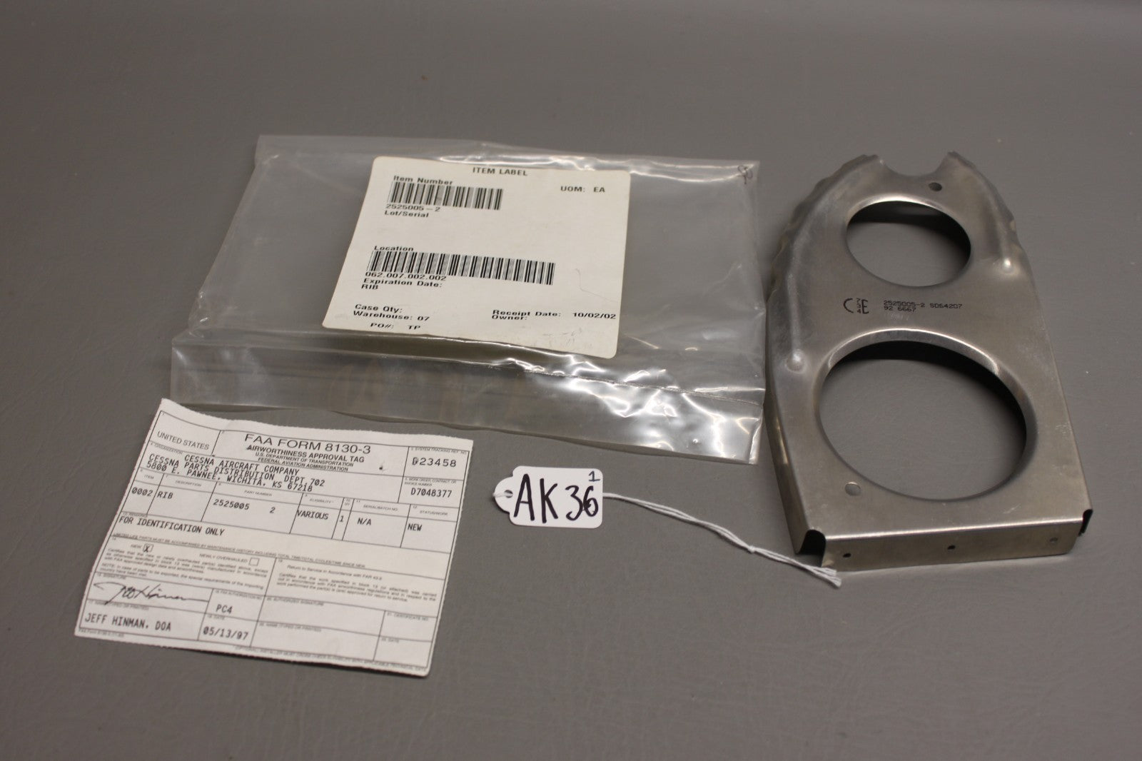 2525005-2 Cessna Rib