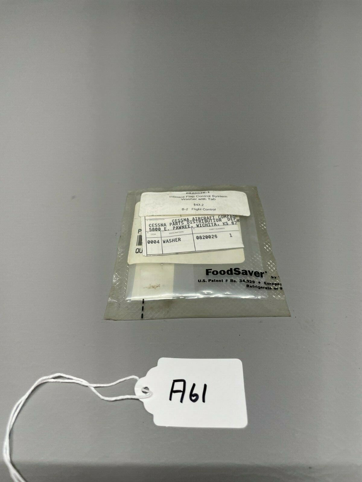 Cessna Flap Control Washer P/N 0820026-1