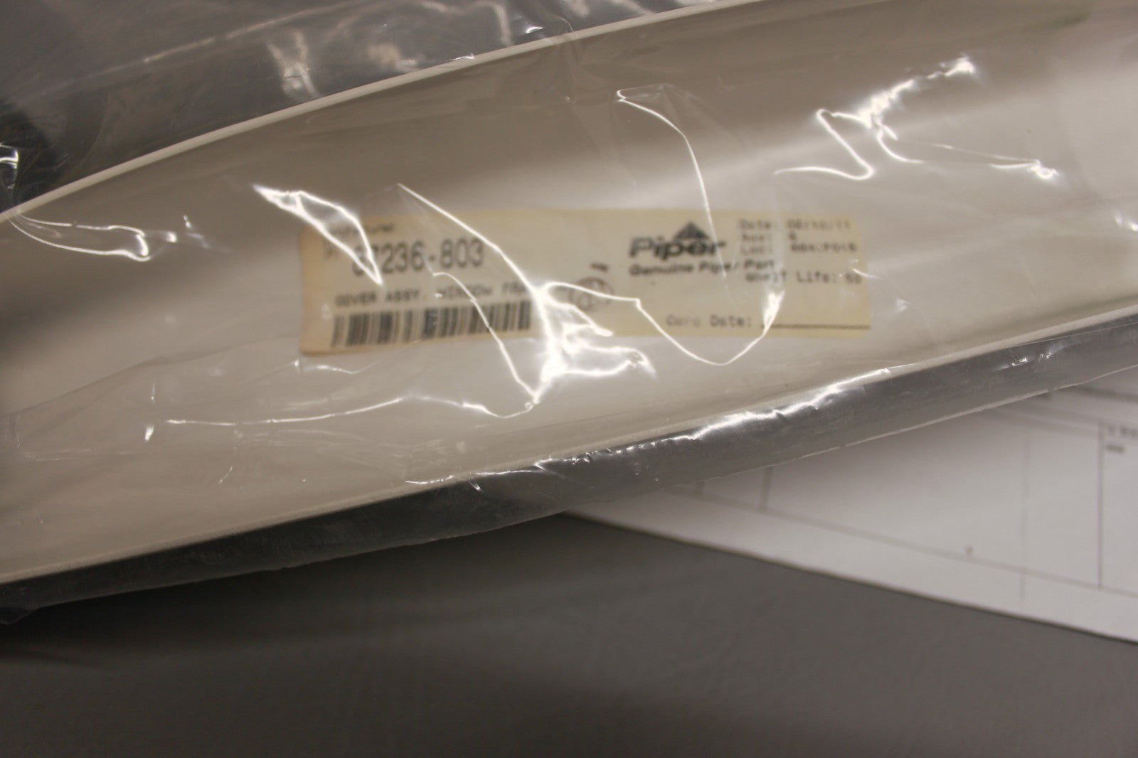 87236-803 Piper Cover Assy. Window Frame RH