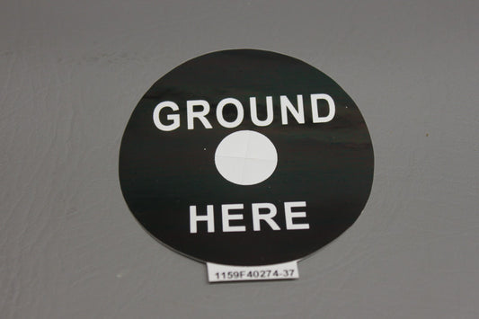 1159F40274-37 Aircraft Decal Ground Here