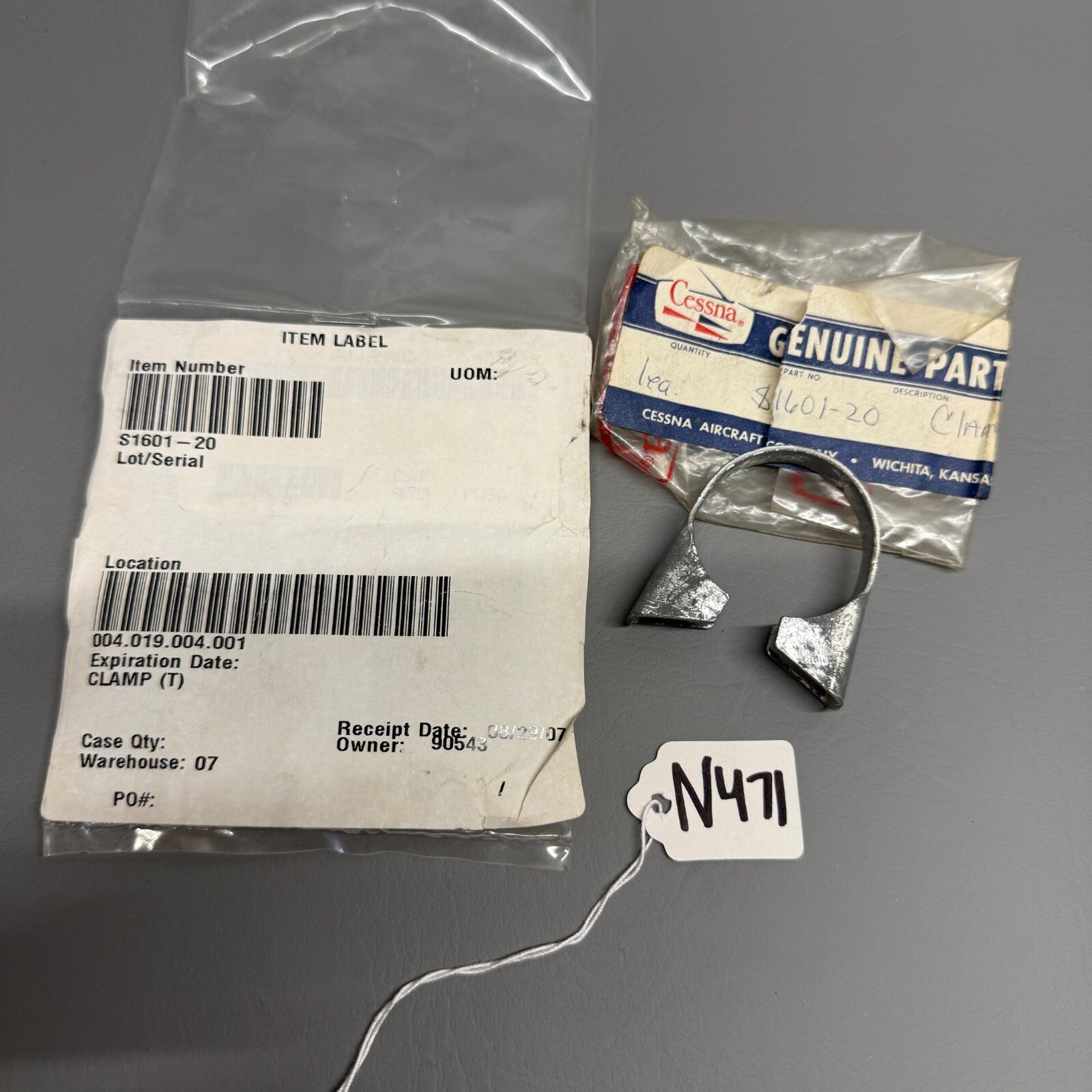 Cessna Exhaust Clamp P/N S1601-20