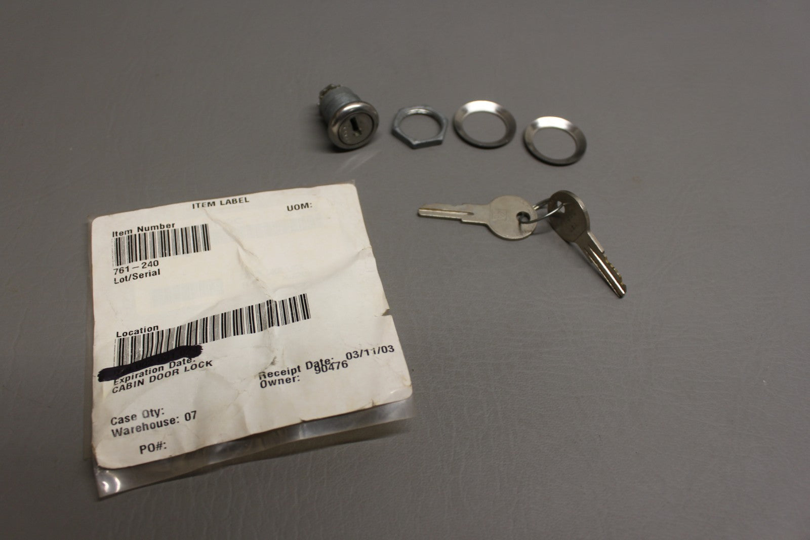 761-240 Piper Cabin Door Lock Assy