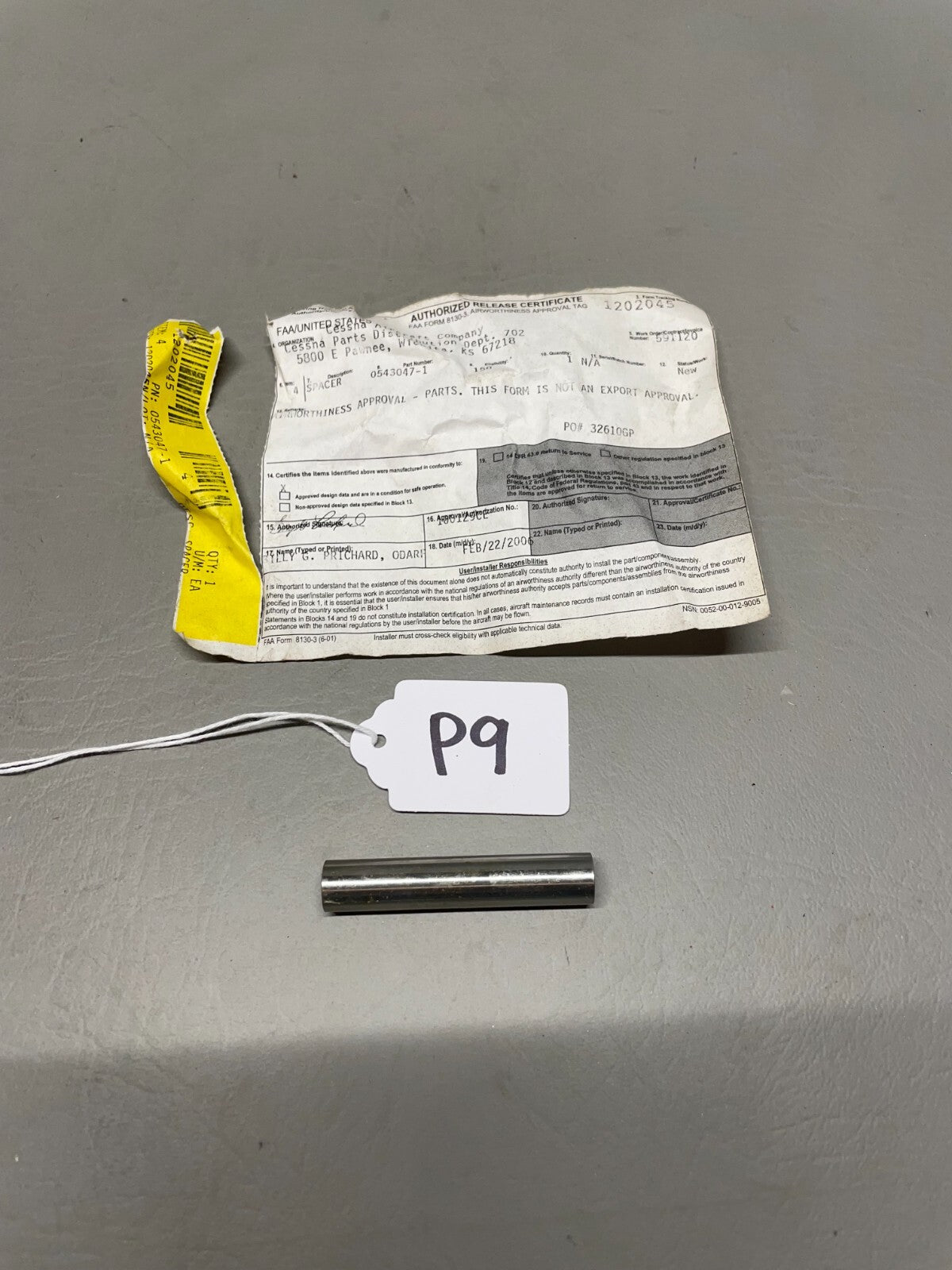 Cessna Nose Gear Torque Link Spacer P/N 0543047-1