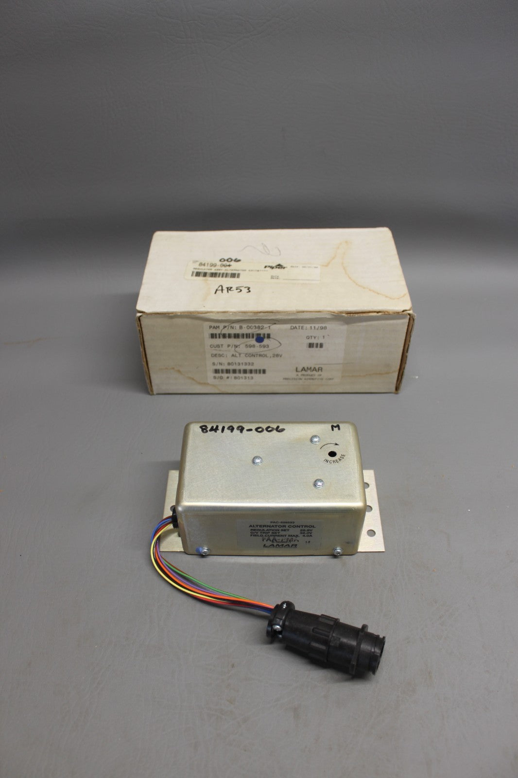 84199-006 Piper Alternator Regulator