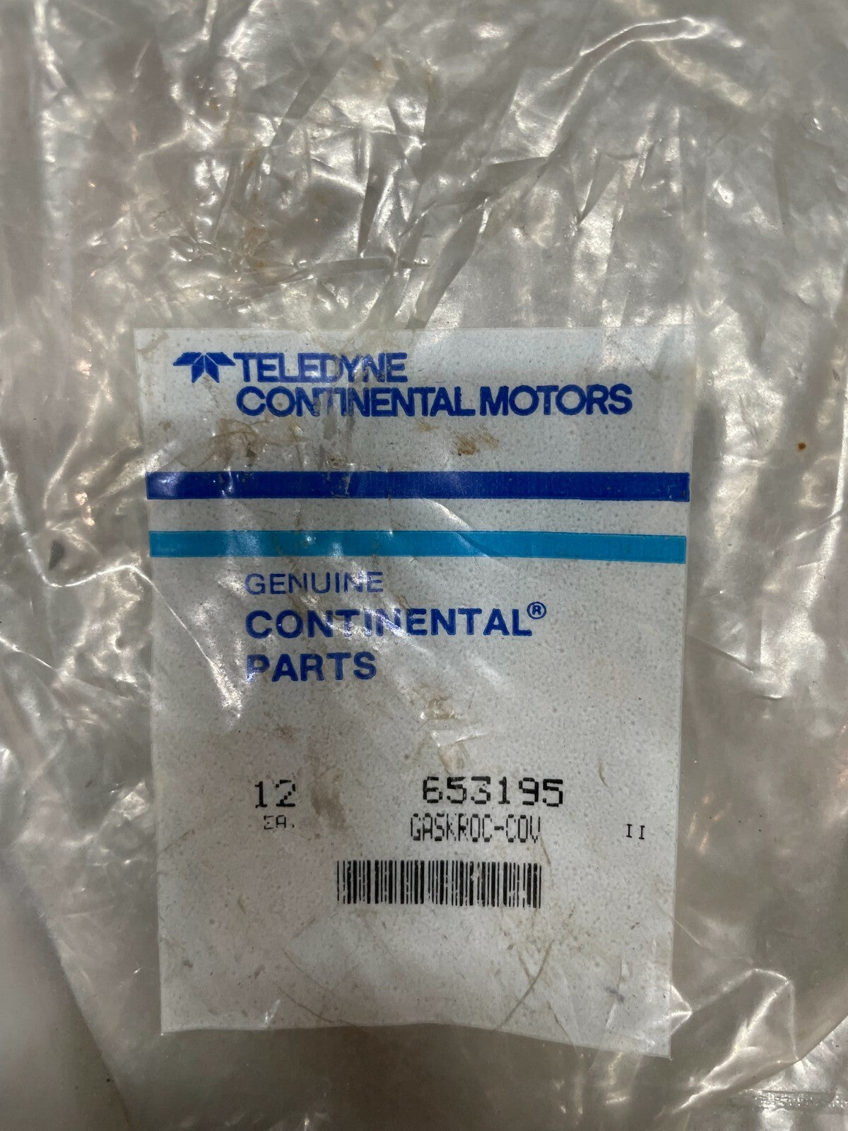 Continental IO / IOF-240 IO-360 TSIO / LTSIO-360 Valve Cover Gasket P/N 653195