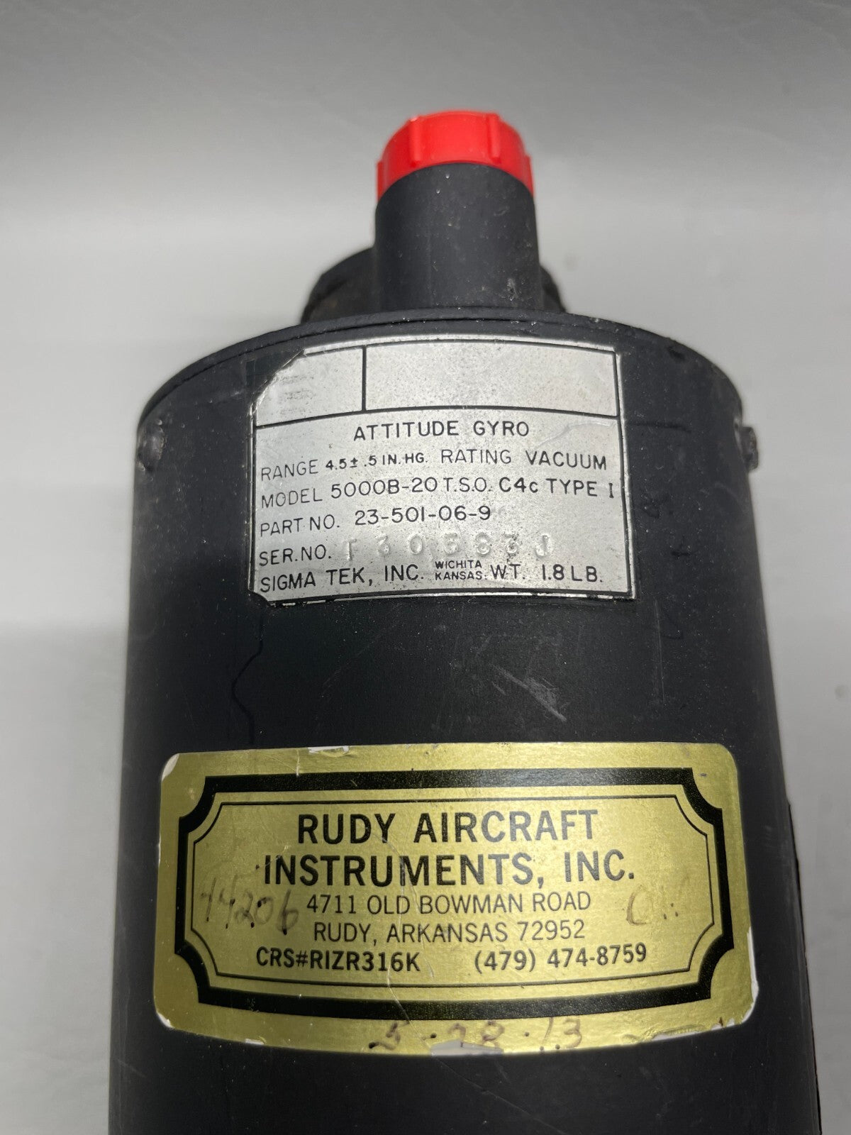 Sigma Tek Attitude Gyro P/N 23-501-06-9