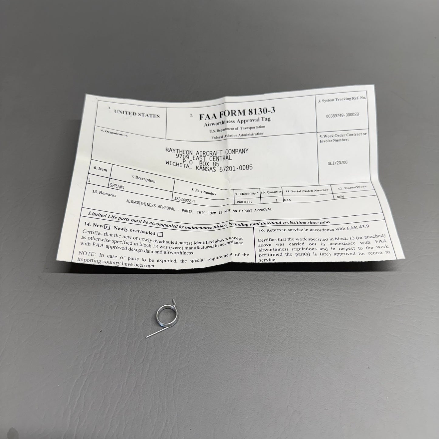 18534022-1 Beechcraft Spring