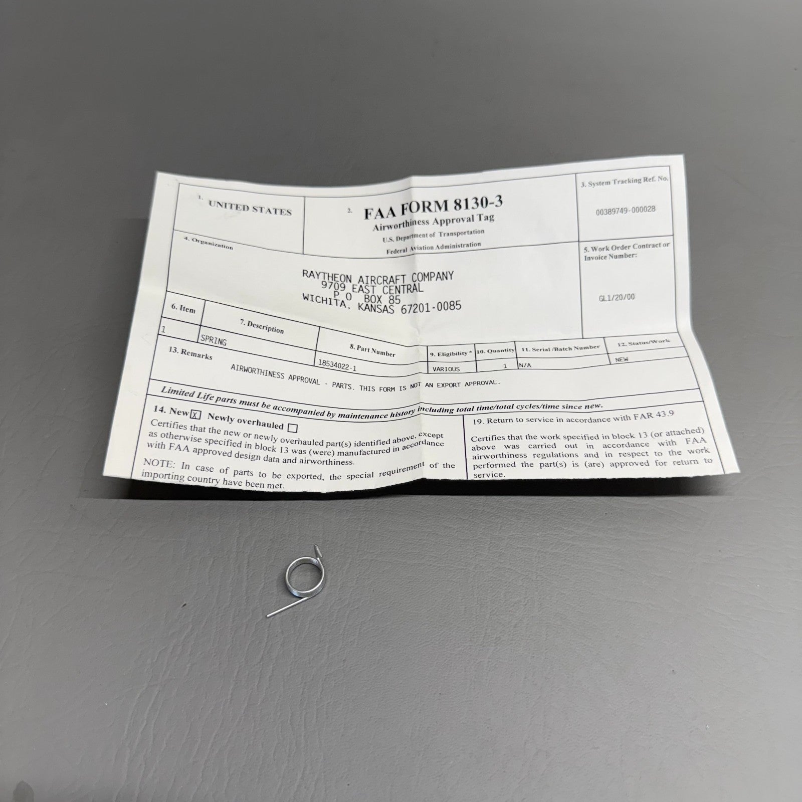18534022-1 Beechcraft Spring